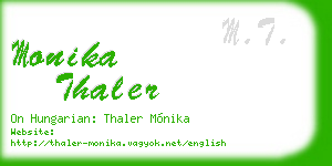 monika thaler business card