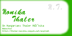 monika thaler business card